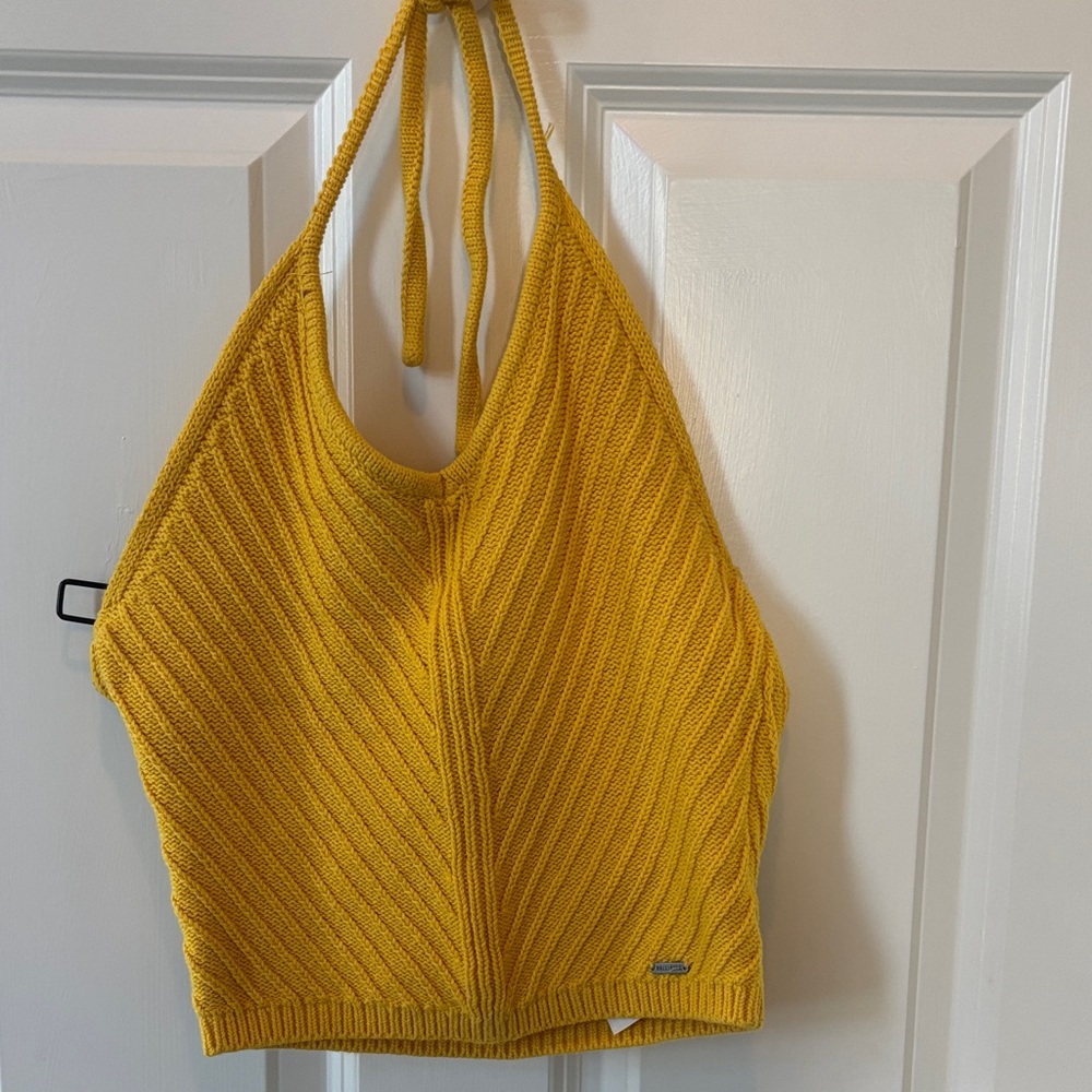 Hollister Sunny Yellow Knit Top